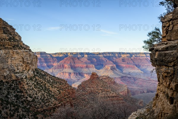 Canyon of the Grand Canyon and Bright Angel Trail