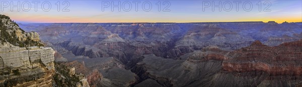 Gorge of the Grand Canyon at sunrise