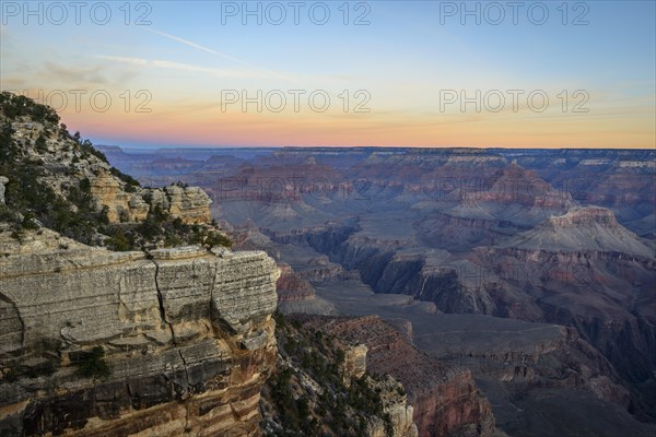 Gorge of the Grand Canyon at sunrise