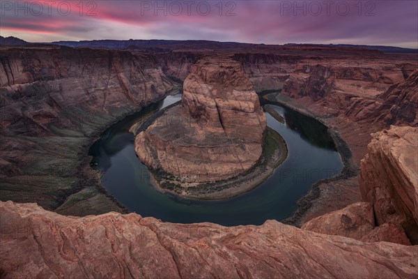 Horseshoe Bend at sunset