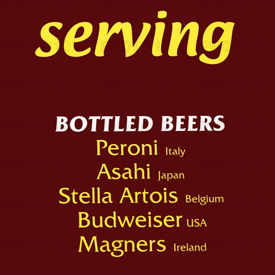 Serving bottled beers