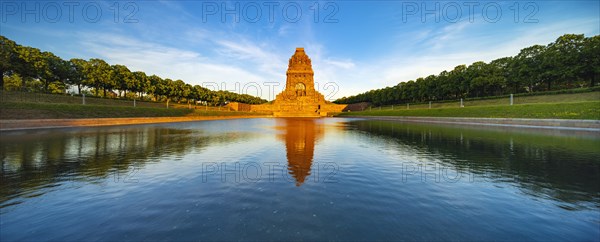 Monument to the Battle of Nations in the evening light