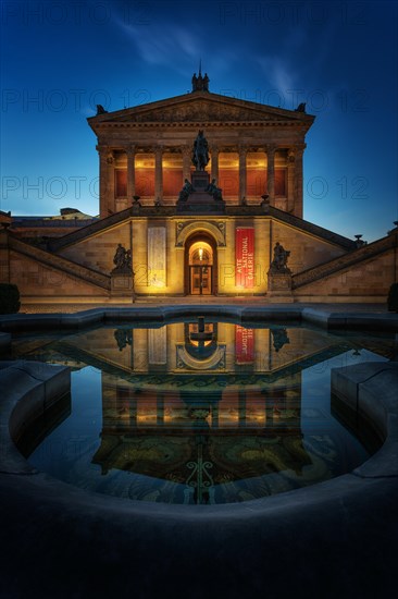 Old national gallery at dusk