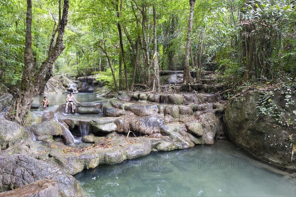 Cascades in Erawan National Park