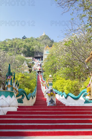 Red Stairs to Wat Ban Tham