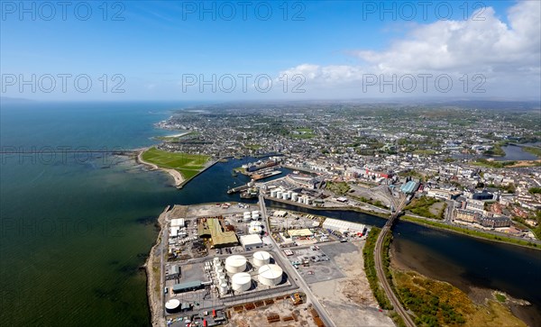 View of town and harbour