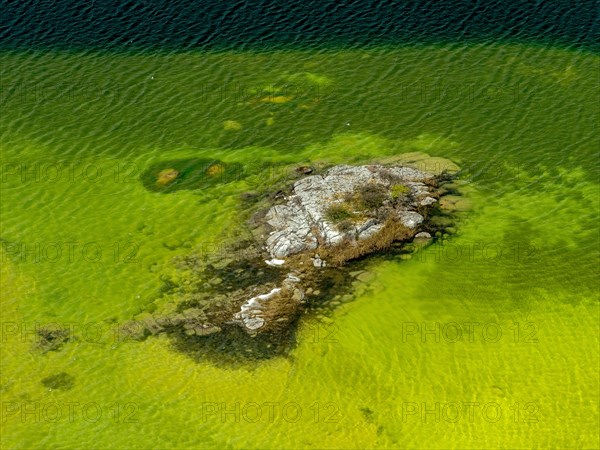 Lake with island in the Burrenfelsen