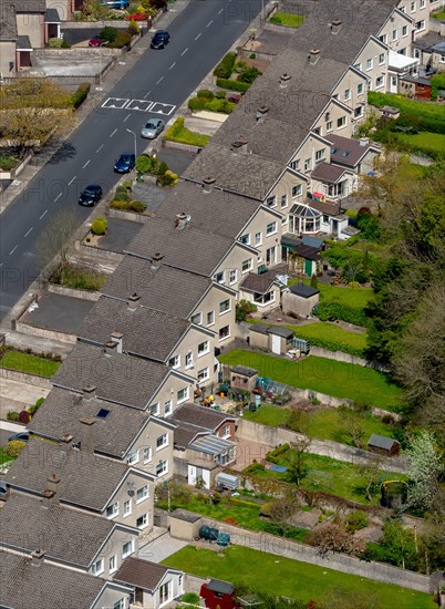 Residential area with terrace houses