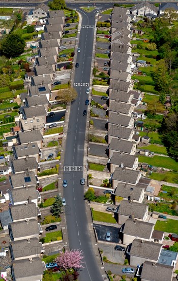 Residential area with terrace houses