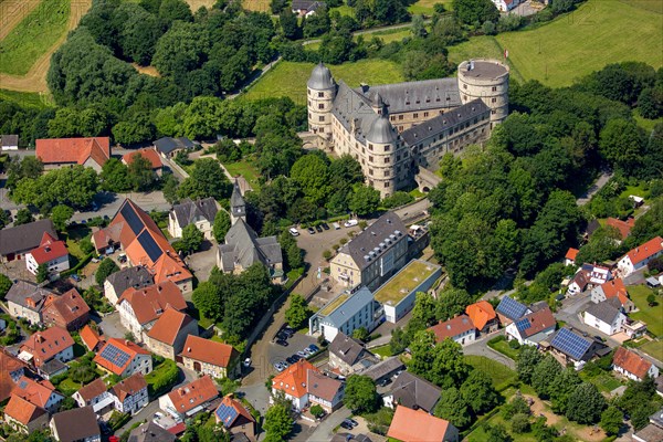 Wewelsburg Castle and surrounding Wewelsburg village