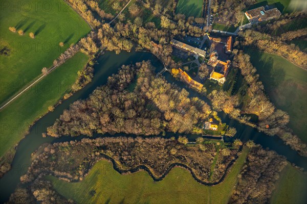 Triangular island at Heessen Castle