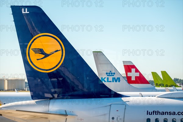 Rear tail fins with Lufthansa