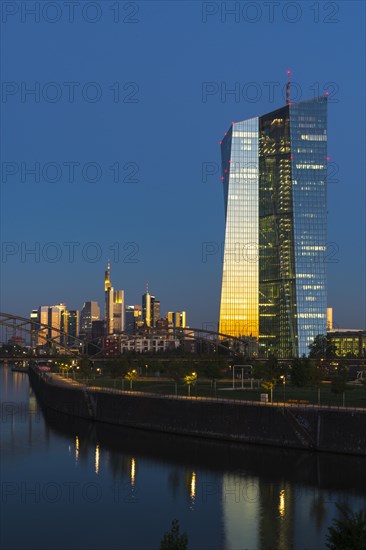 European Central Bank at sunrise