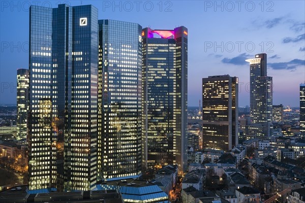 Frankfurt skyline and financial center