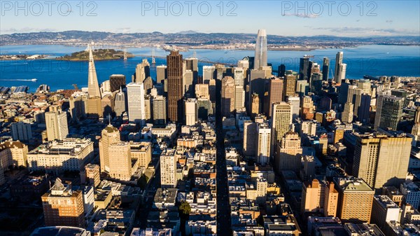 Financial District with skyscrapers