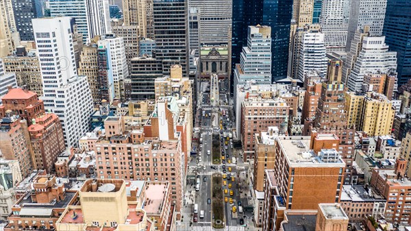 Looking north to Grand Central Terminal from Park Avenue and 35th street