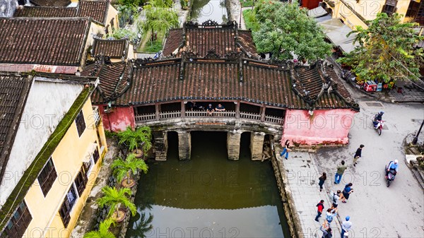 Japanese Covered Bridge or Cau Chua Pagoda in Hoi An ancient town