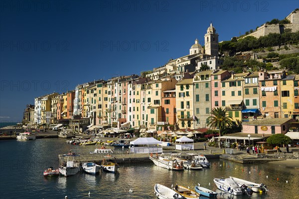 Colourful row of houses at the harbour