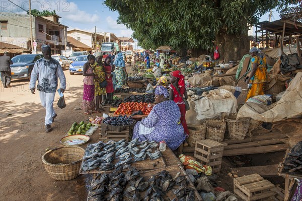 Women selling local goods