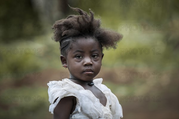 Girl with unique hairstyle