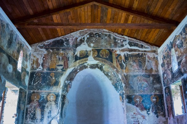 Interior with remains of antique frescoes