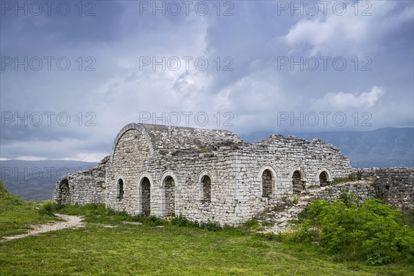 Ruin of a building in the castle of Berat
