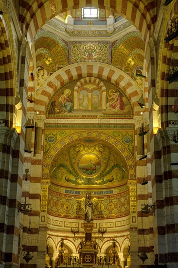 Alarm room with statue of the Virgin Mary, Marseille