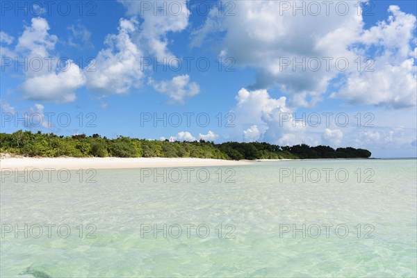 Clear water at Kondoi beach