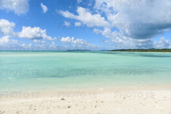 Clear water at Kondoi beach in Taketomi Island