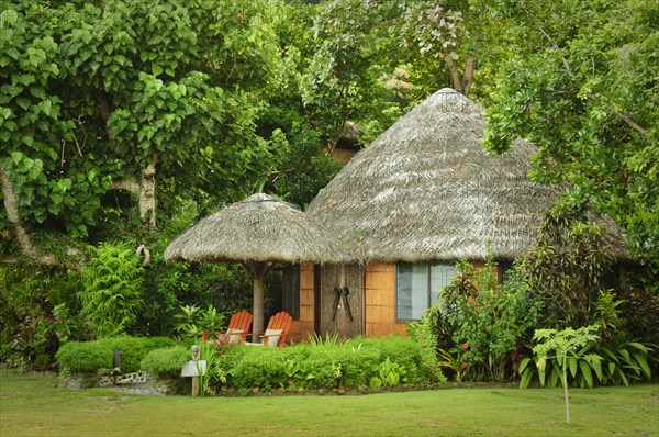 Bure guest lodging at Matangi Private Island Resort