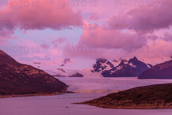 Perito Moreno Glacier at sunset
