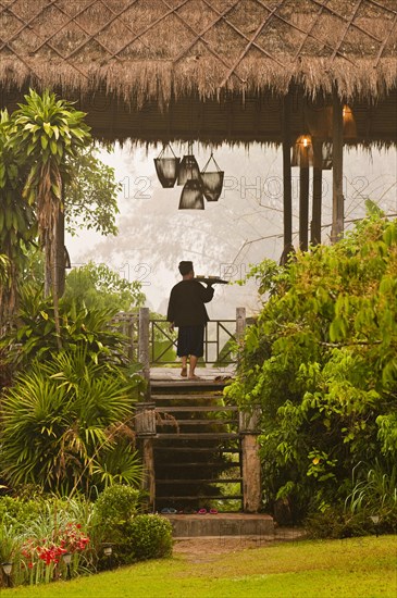 Man serving tea