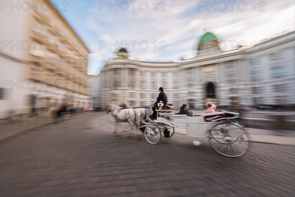 Horse carriage in front of the Hofburg