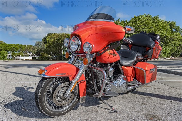 Red Harley Davidson in Key West