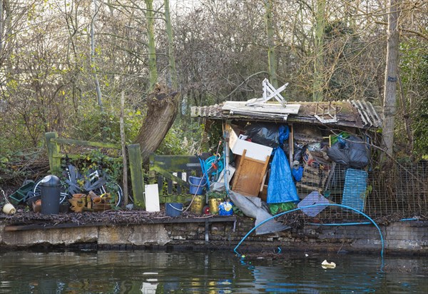 Shack built from rubbish