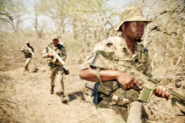 Gamekeepers with firearms on the hunt for poachers