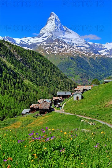 Hamlet Findeln with Matterhorn 4478m