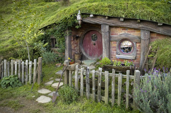 Hobbit Cave with Red Door