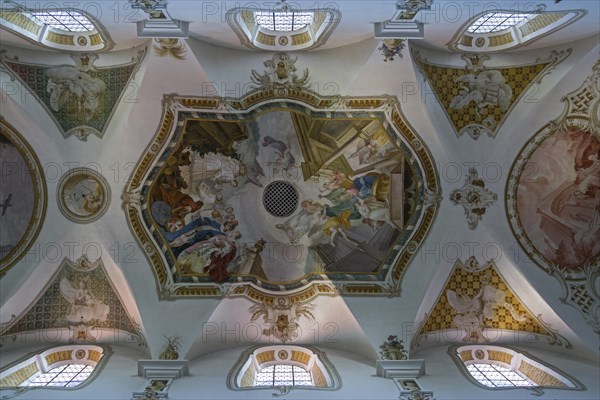 Ceiling fresco of the church of the Monastery Ursberg