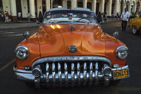 Orange vintage car