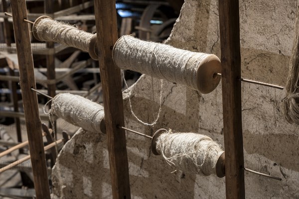 Spindles of an old loom