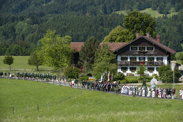 Corpus Christi procession in Wackersberg