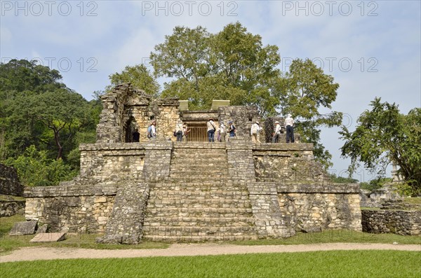 Tourist group on Templo XIV