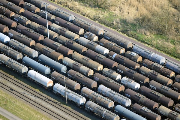 Tank wagons on the railroad siding