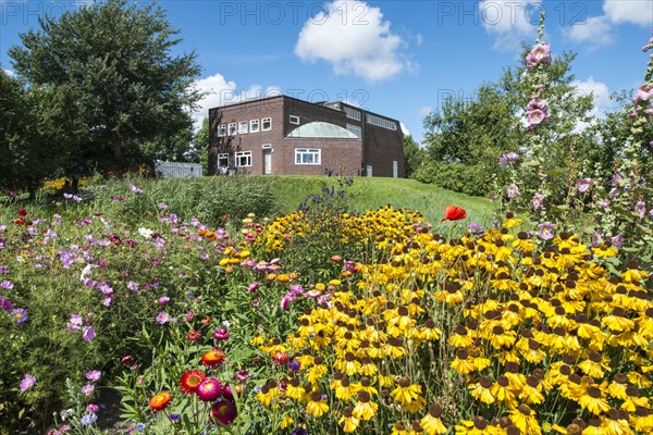 Flower garden outside of Nolde Museum