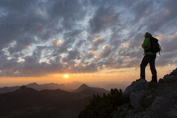 Hikers looking in the distance