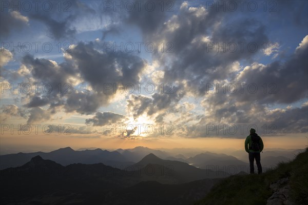 Hikers looking in the distance