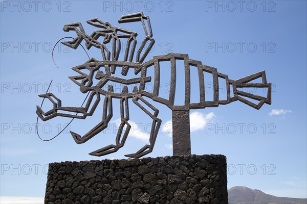 Crab sculpture by Cesar Manrique at Jameos del Aqua