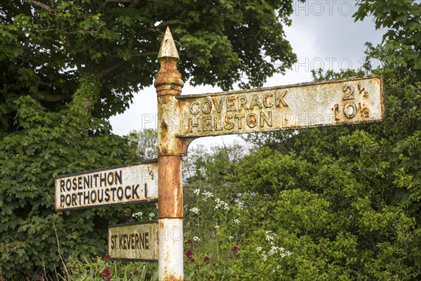 Old road sign