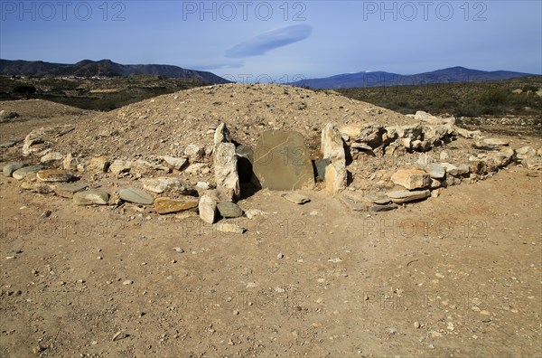 Burial chamber tomb mound